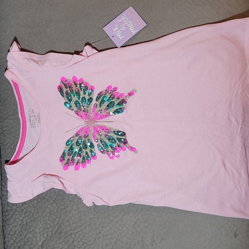 💚5/$20💚 Cynthia Rowley Sequin Butterfly Shirt